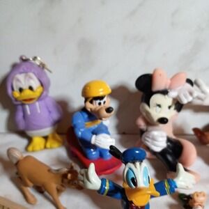 Disney Mickey Minnie Donald Daisy Goofy Pluto PVC Figurines Cake Toppers Lot 10